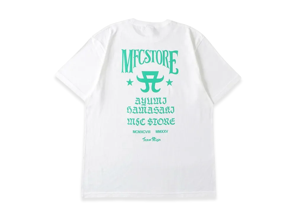 浜崎あゆみ　mfc store Tシャツ　ホワイト　Mサイズ ayumi hamasaki x MFC STORE Ms Logo Tee 