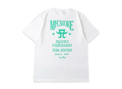 ayumi hamasaki x MFC STORE Ms Logo Tee "White/Green"