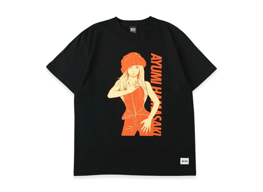ayumi hamasaki x MFC STORE Collaborate T-Shirt "Black/Orange"
