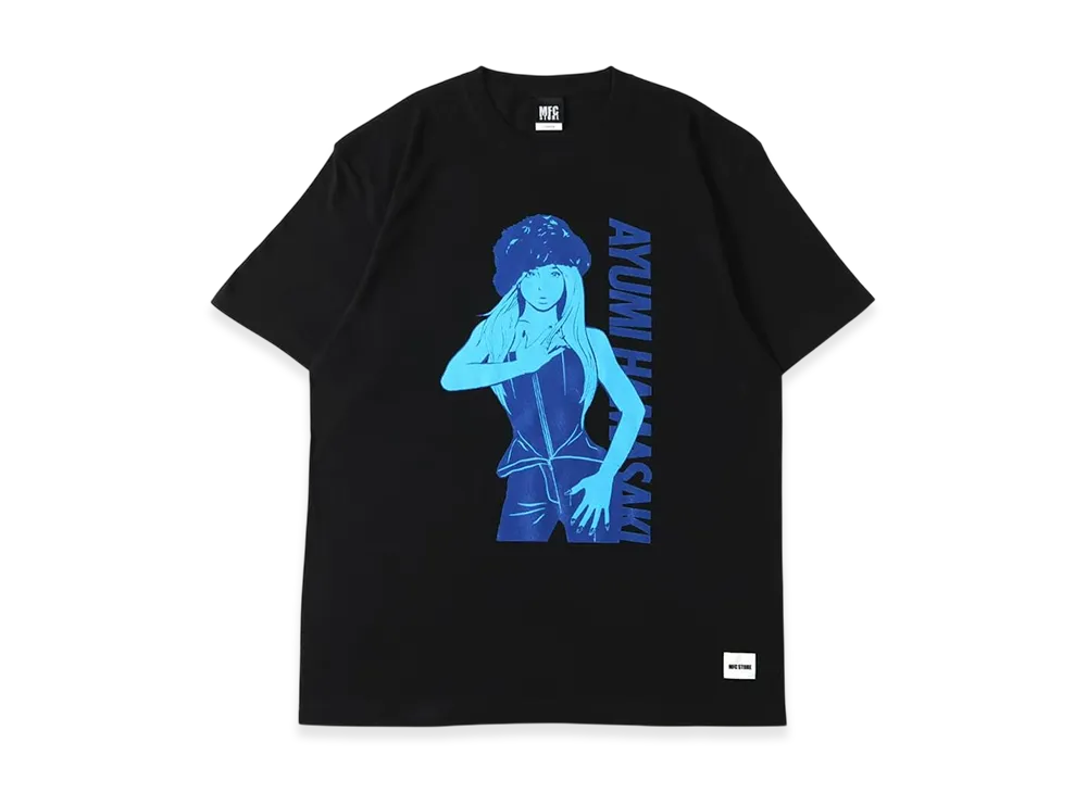 ayumi hamasaki x MFC STORE Collaborate T-Shirt "Black/Blue"