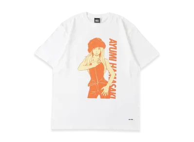 ayumi hamasaki x MFC STORE Collaborate T-Shirt "White/Orange"