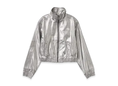 adidas Women's Firebird Track Top Denim "Silver"
