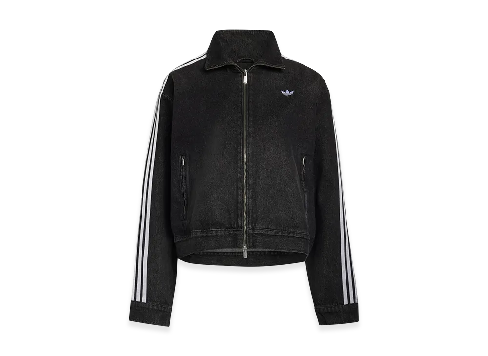 adidas Women's Adiluna Denim Racing FB Jacket "Black"