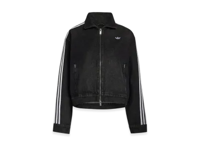 adidas Women's Adiluna Denim Racing FB Jacket "Black"