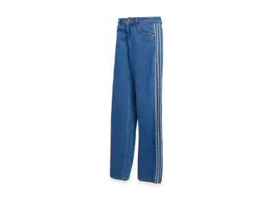 adidas Women's Firebird Denim Track Pants "Blue"