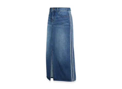 adidas Women's 3-Stripes Pencil Skirt in Denim "Indigo"