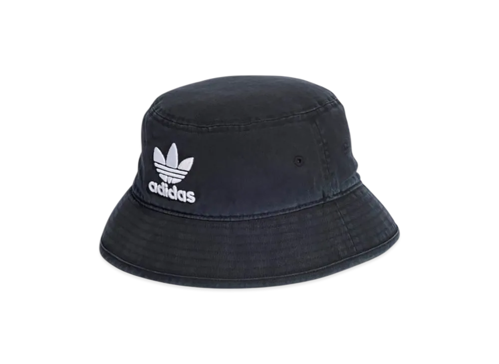 アディダス アディカラー クラシック ストーンウォッシュ バケットハット "ブラック"