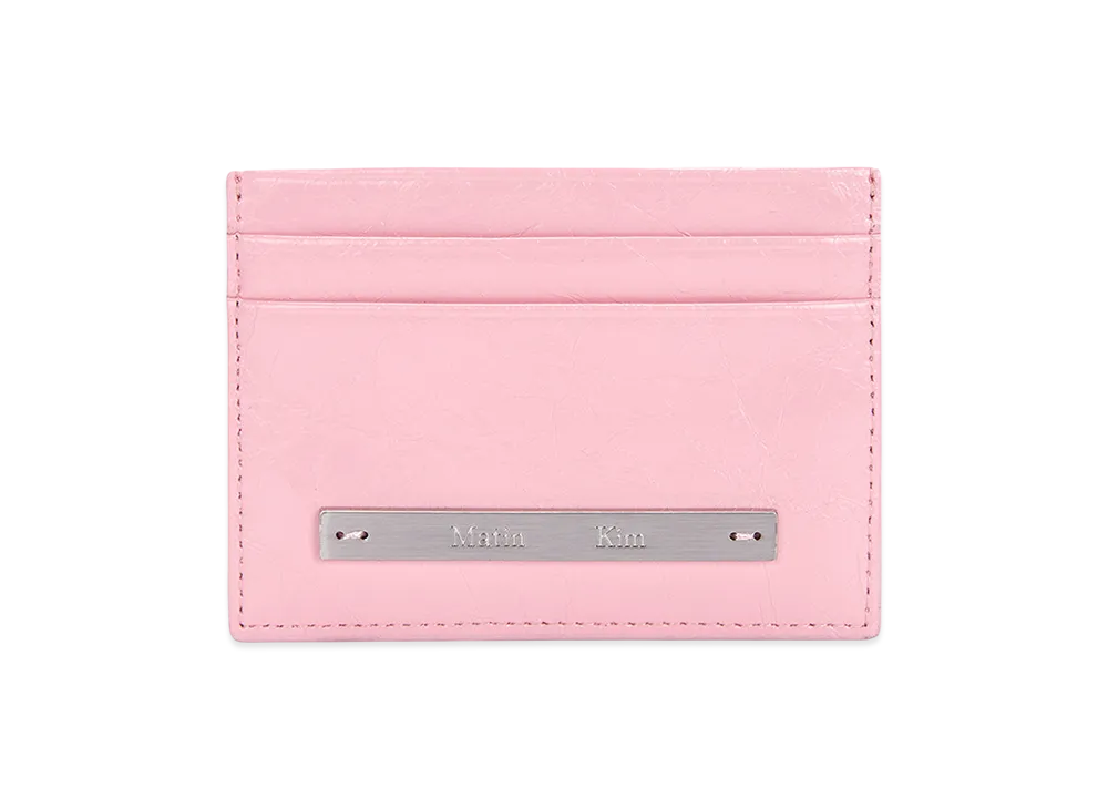 Matin Kim Glossy Card Wallet "Pink"