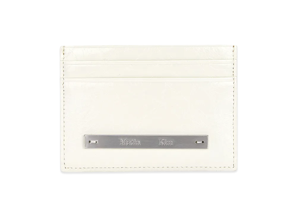 Matin Kim Glossy Card Wallet "Ivory"