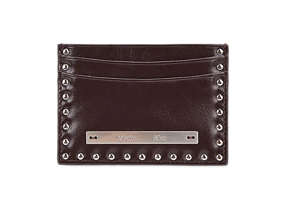 Matin Kim Western Stud Card Wallet "Brown"
