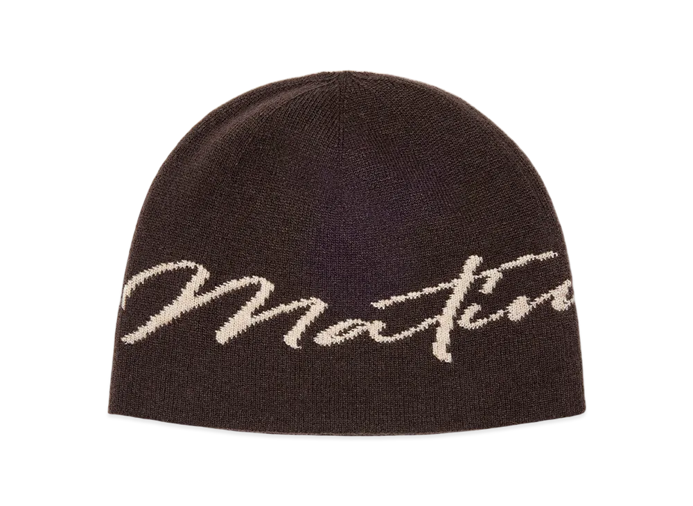 Matin Kim Matin Logo Script Beanie 