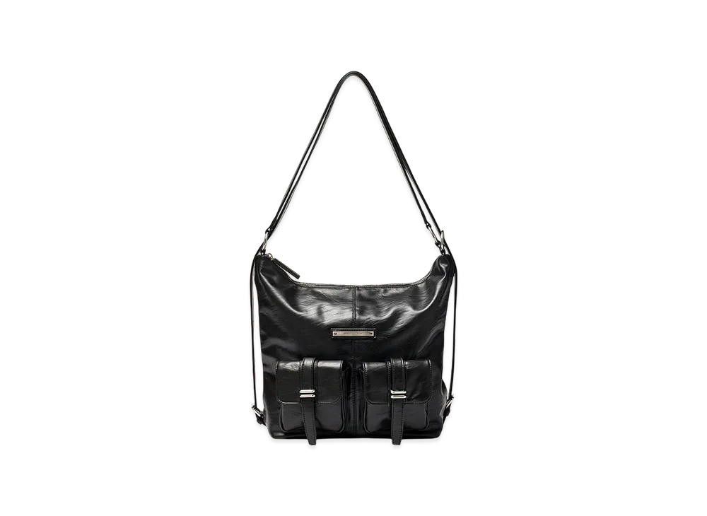 Matin Kim Double Pocket Two Way Bag "Black"