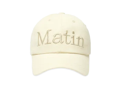 Matin Kim Matin Logo Washed Ball Cap "Light Beige"
