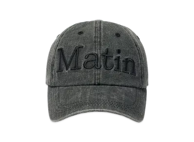 Matin Kim Matin Logo Washed Ball Cap "Black"