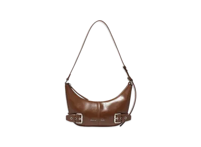 Matin Kim Belted Shoulder Bag "Brown"