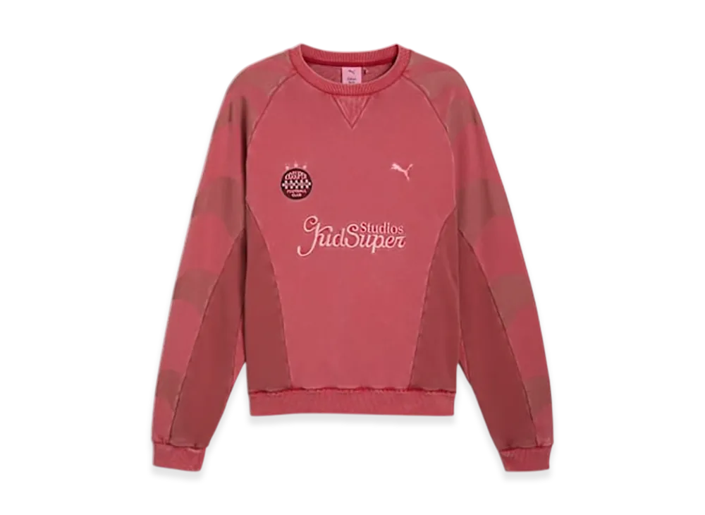Puma x KidSuper Crew Sweat "Dark Crimson"
