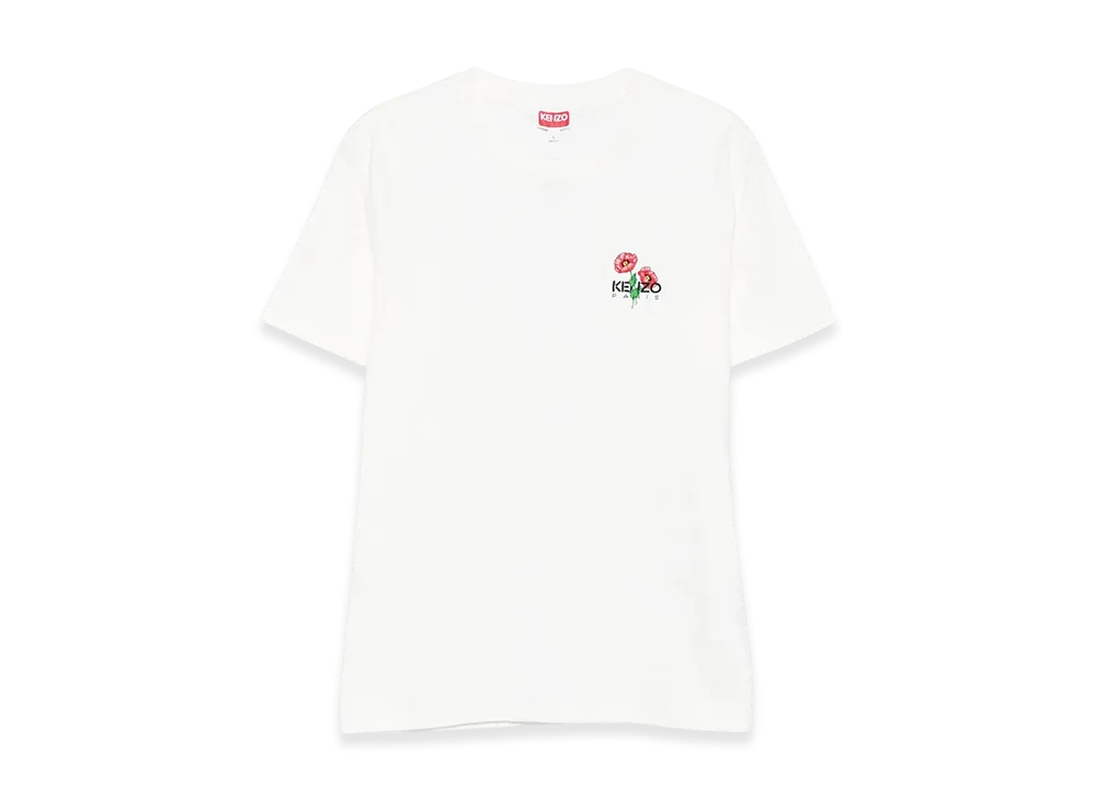 KENZO Archive Bouquet Embroidered Slim Tshirt "White"