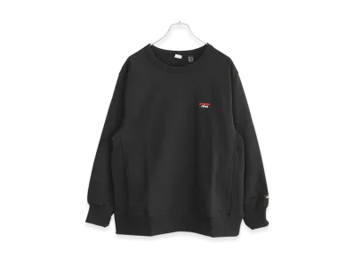 NANGA Eco Hybrid Mini Box Logo Embroidery Sweatshirt "Black"