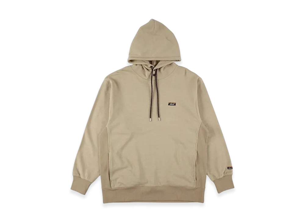 NANGA Eco Hybrid Mini Box Logo Embroidery Sweatshirt "Beige"