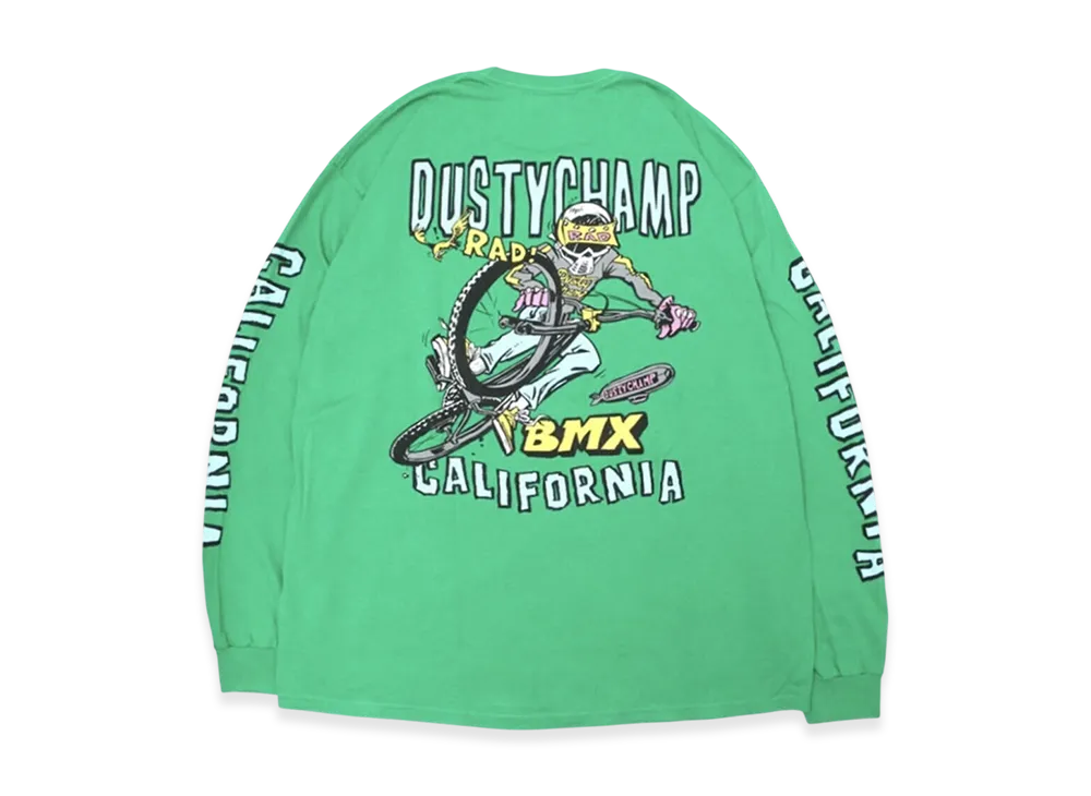 Hide and Seek Dustychamp x Damian Fulton L/S Tee "Green"