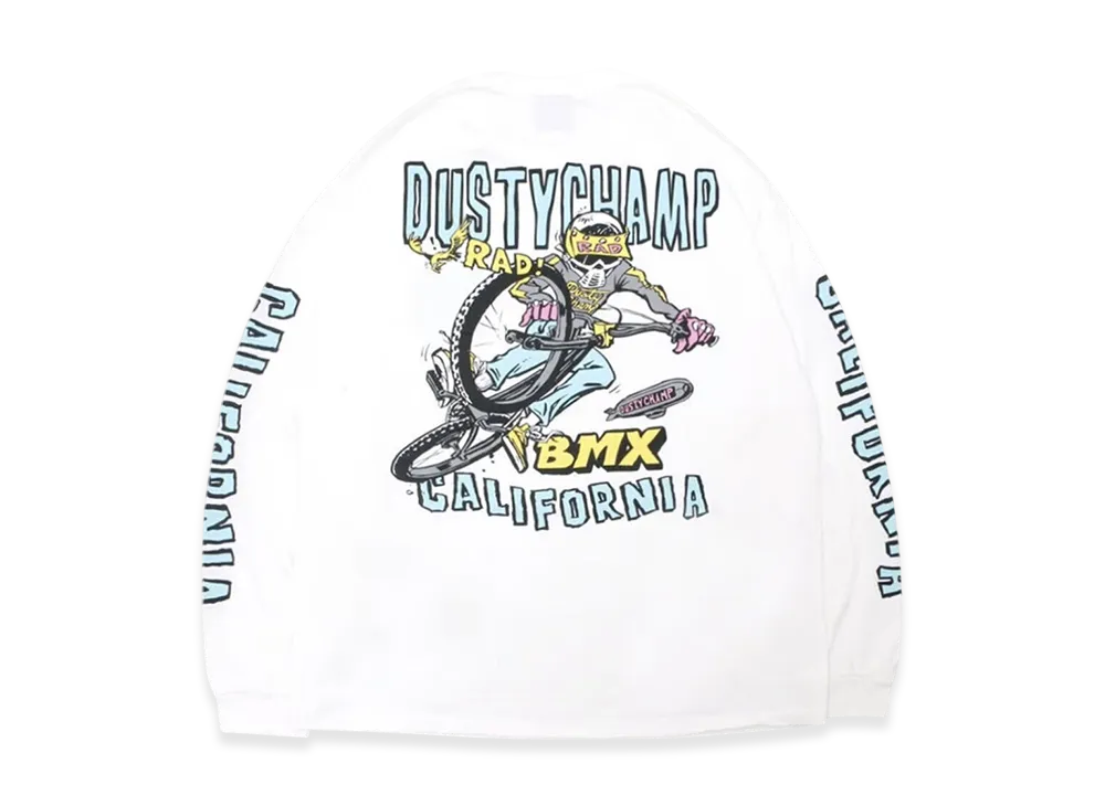 Hide and Seek Dustychamp x Damian Fulton L/S Tee "White"