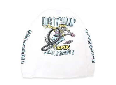 Hide and Seek Dustychamp x Damian Fulton L/S Tee "White"