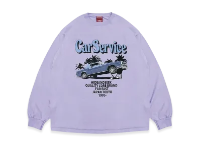 Hide and Seek x Carservice L/S Tee-2 (Front) "Light Purple"