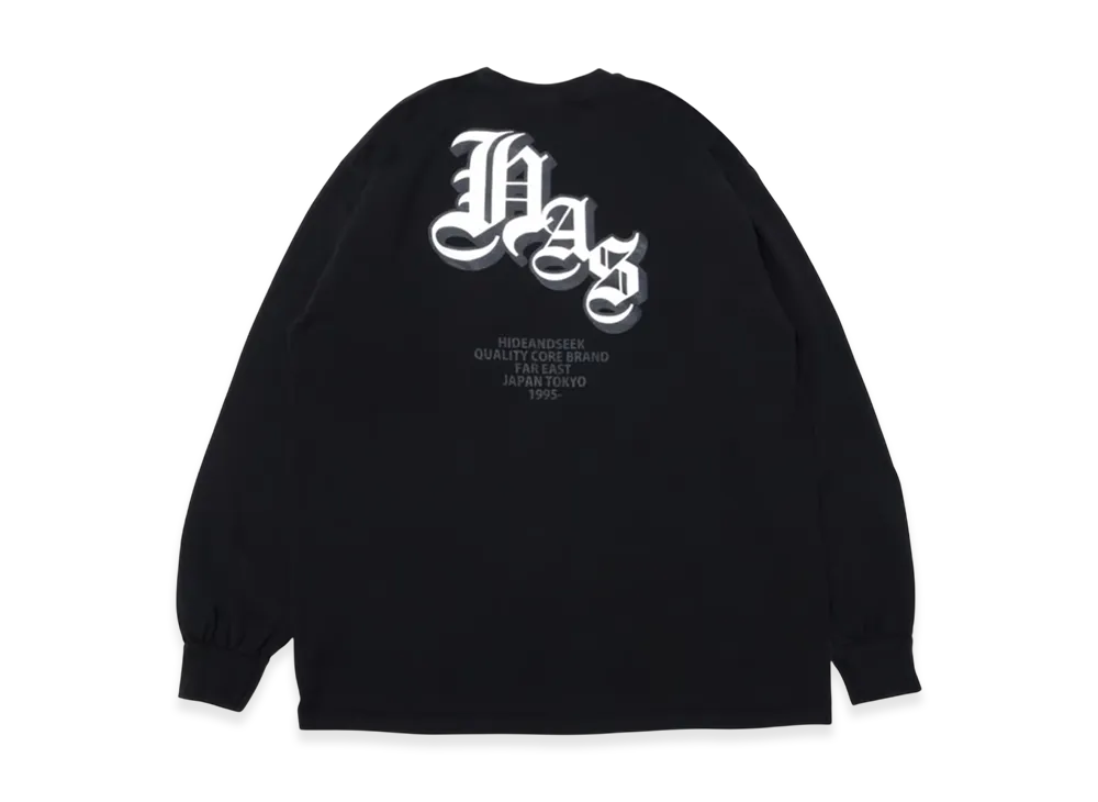 Hide and Seek Has L/S Tee "Black"