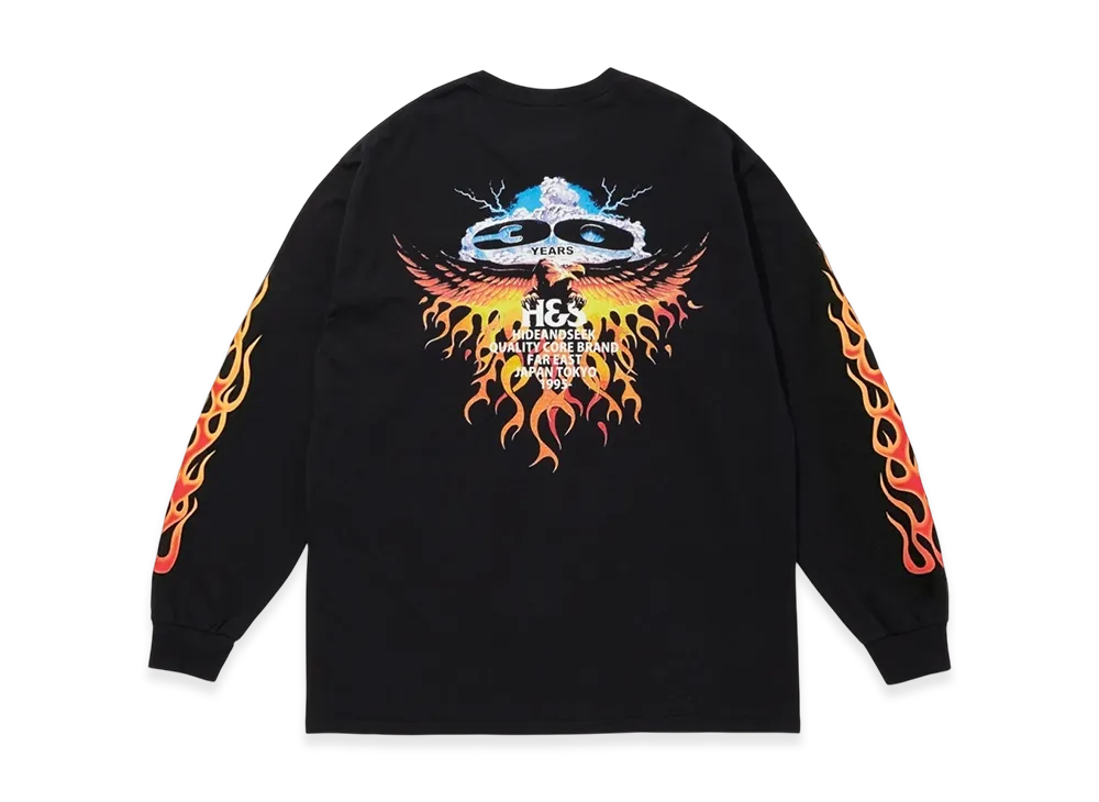 Hide and Seek 30th L/S Tee "Black/Red"