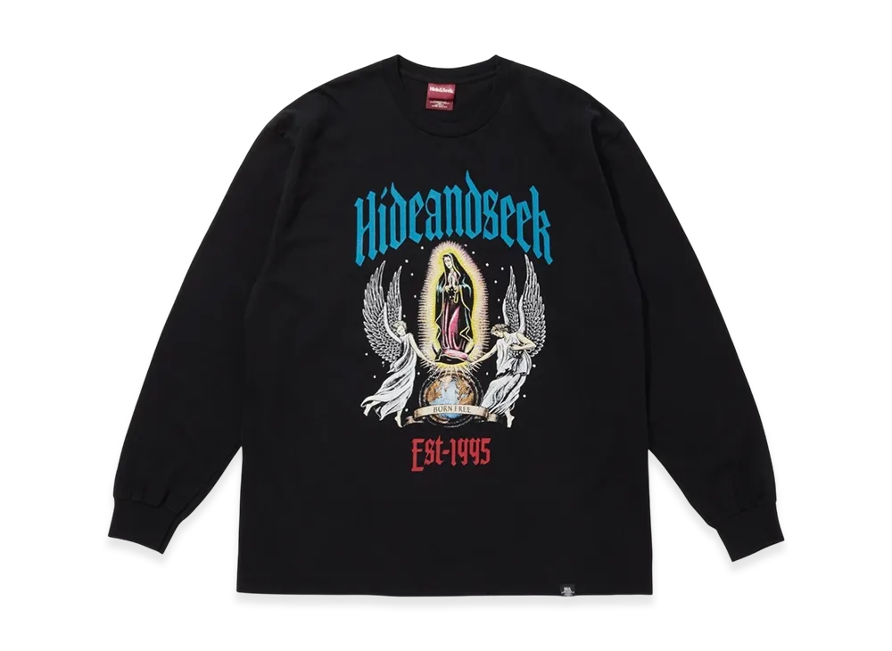 Hide and Seek St Maria L/S Tee (Front) "Black"