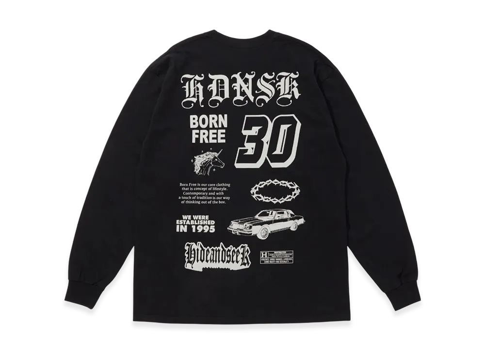 Hide and Seek 30 L/S Tee "Black"