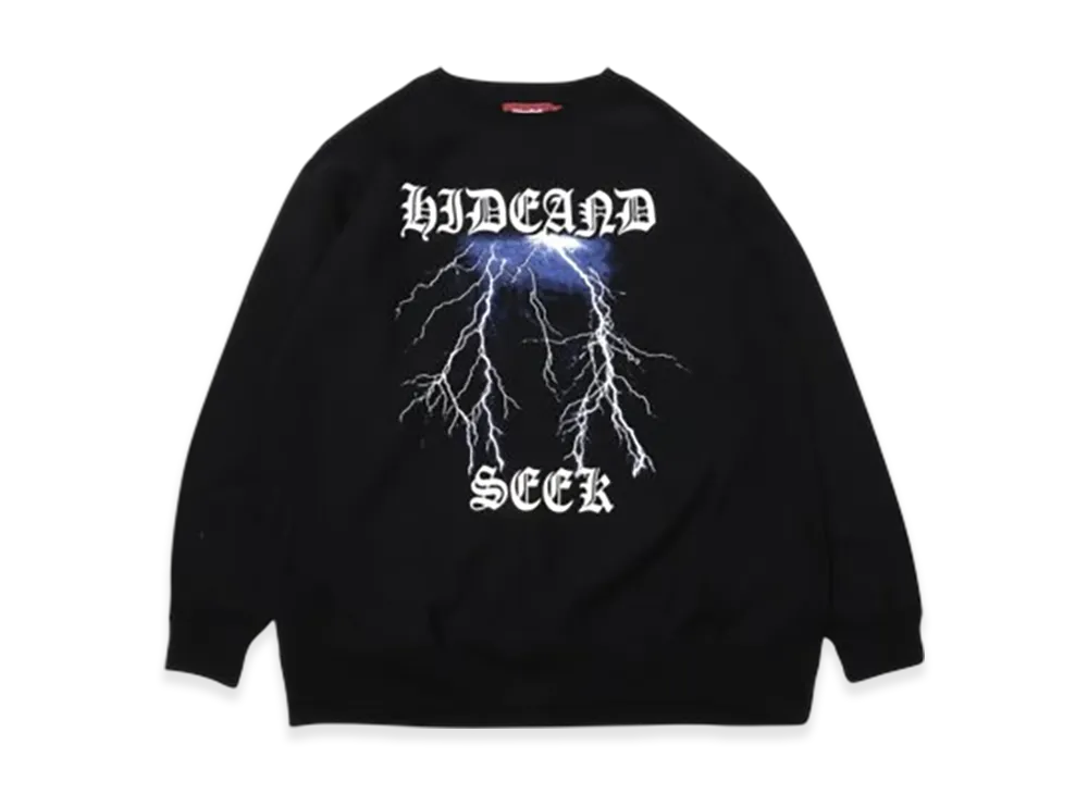 Hide and Seek Thunder Sweat Shirt "Black"