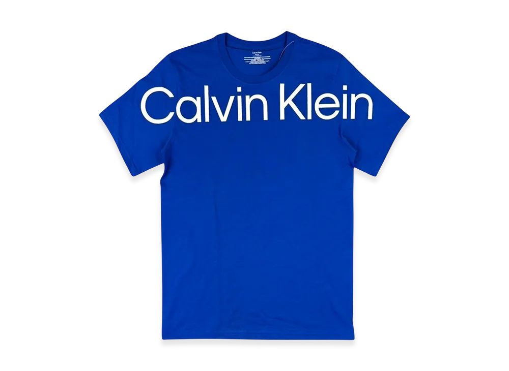 Calvin Klein Logo Crew Neck T-Shirt "Blue"