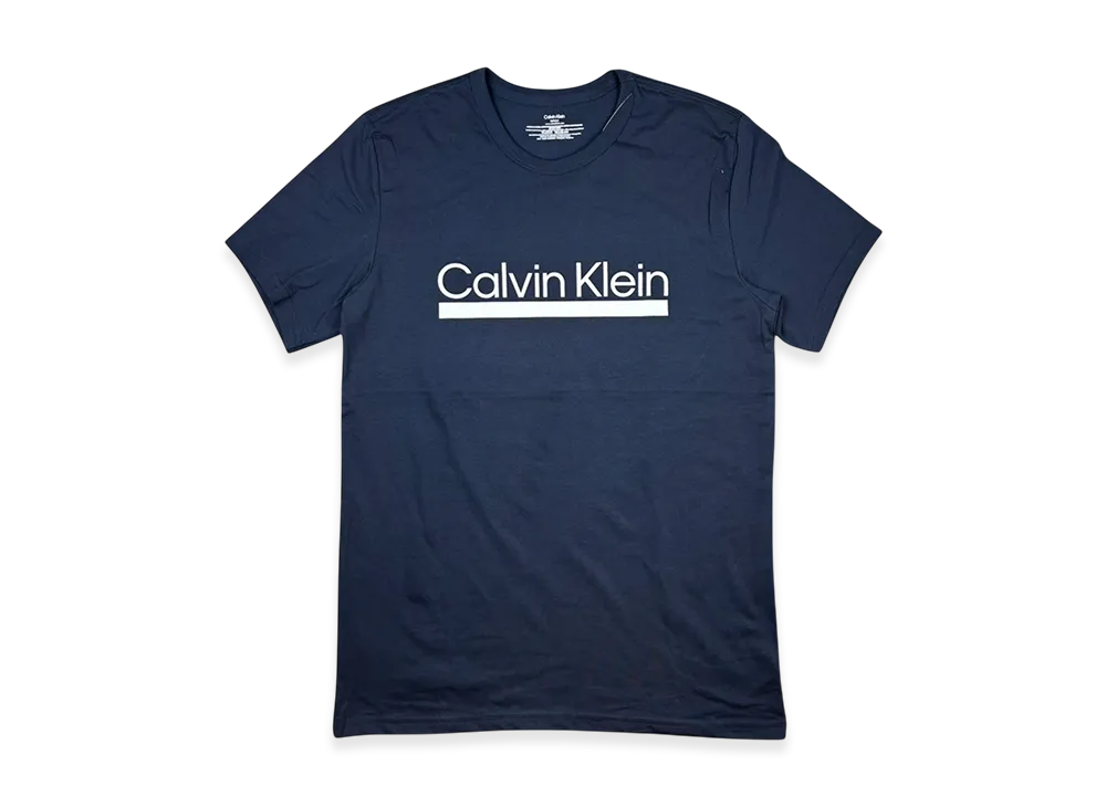 Calvin Klein Logo Crew Neck T-Shirt "Navy"