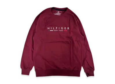 TOMMY HILFIGER Crew Neck Sweatshirt "Wine Red"