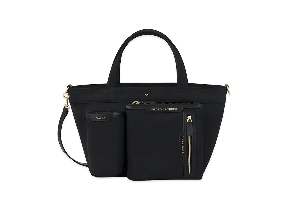 Anya Hindmarch Multi Pocket E/W Tote Mini "Black"