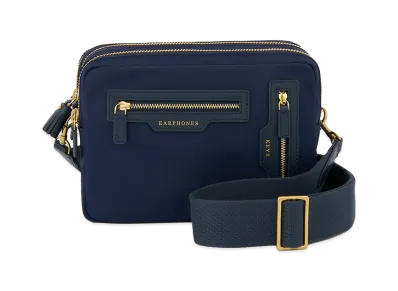 Anya Hindmarch Labelled Crossbody Trio "Navy"