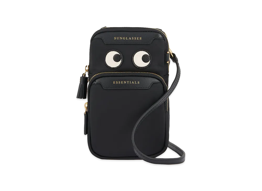 Anya Hindmarch Essentials Cross Body Eyes "Black"