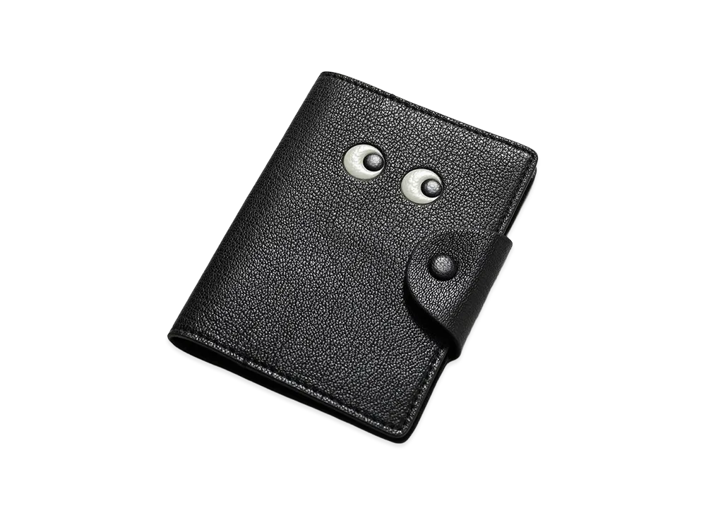 Anya Hindmarch Passport Case Eyes "Black"