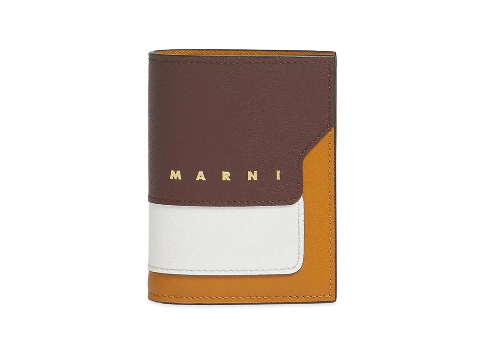 MARNI Bifold Wallet "Brown/White"
