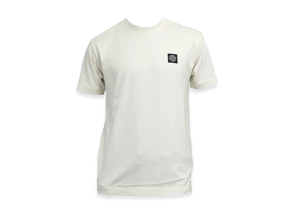 Stone Island Garment Dyed Short Sleeve T-Shirt "Off White"