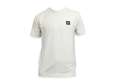 Stone Island Garment Dyed Short Sleeve T-Shirt "Off White"