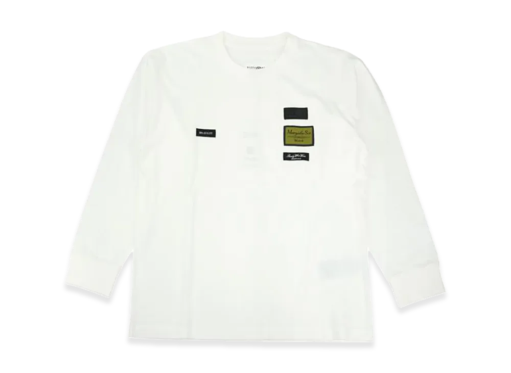 MM6 Maison Margiela Labelpatch Long Sleeve Tee "White"