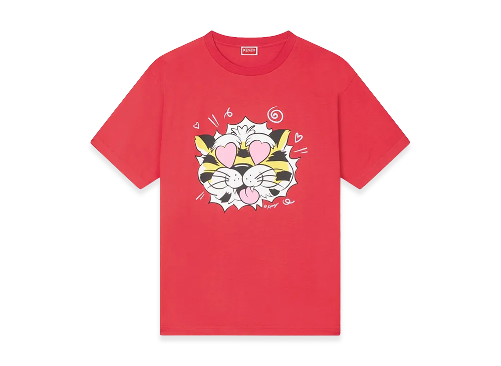 KENZO Wild Tiger Oversized T-Shirt "Red"