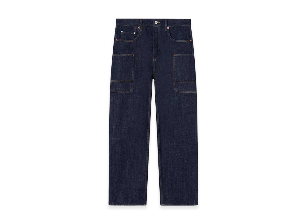 KENZO Winter Holidays Cargo Monkey Fit Jeans "Rinse Blue Denim"