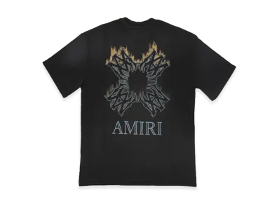 AMIRI Ma Quad Flames Os Tee "Black"