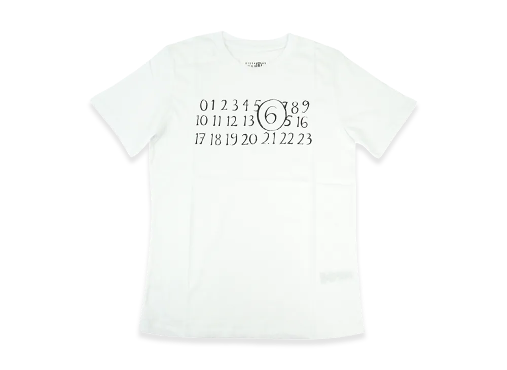 MM6 Maison Margiela Kids Numeric Logo T-Shirt "White"