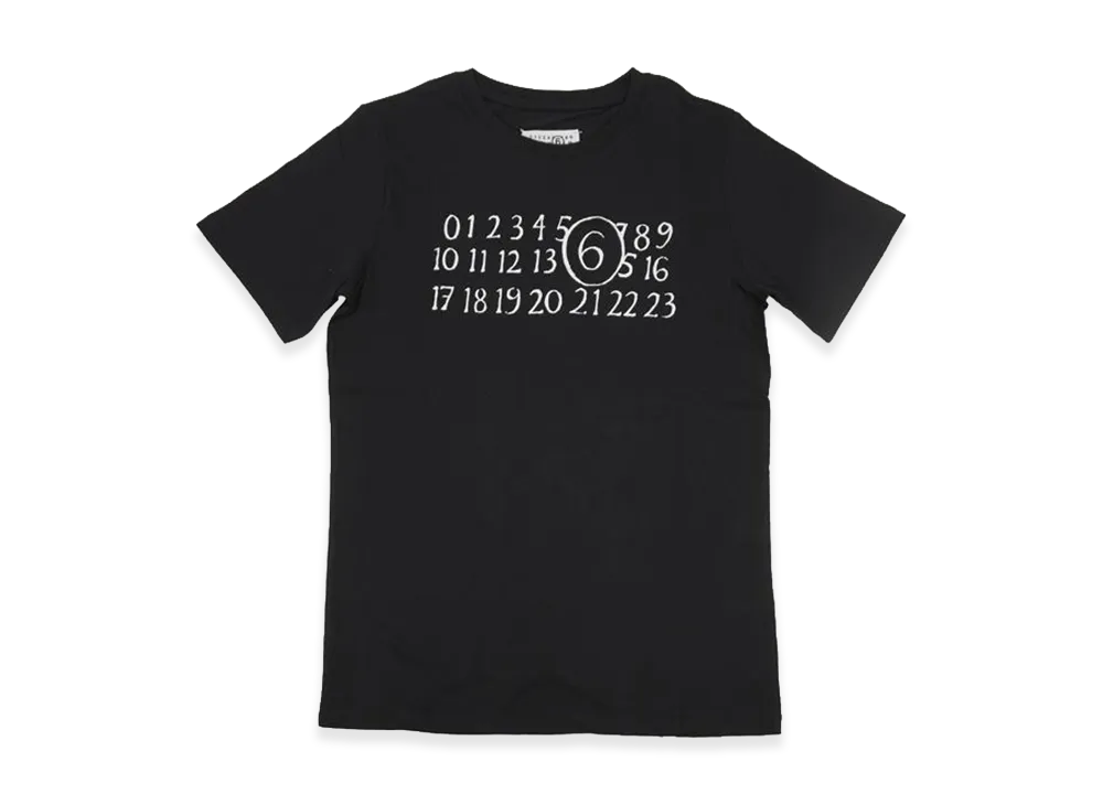 MM6 Maison Margiela Kids Numeric Logo T-Shirt "Black"