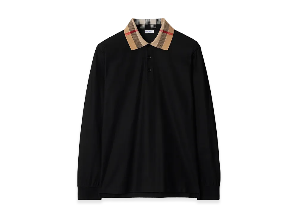 Burberry Cotton Polo Shirt "Black"