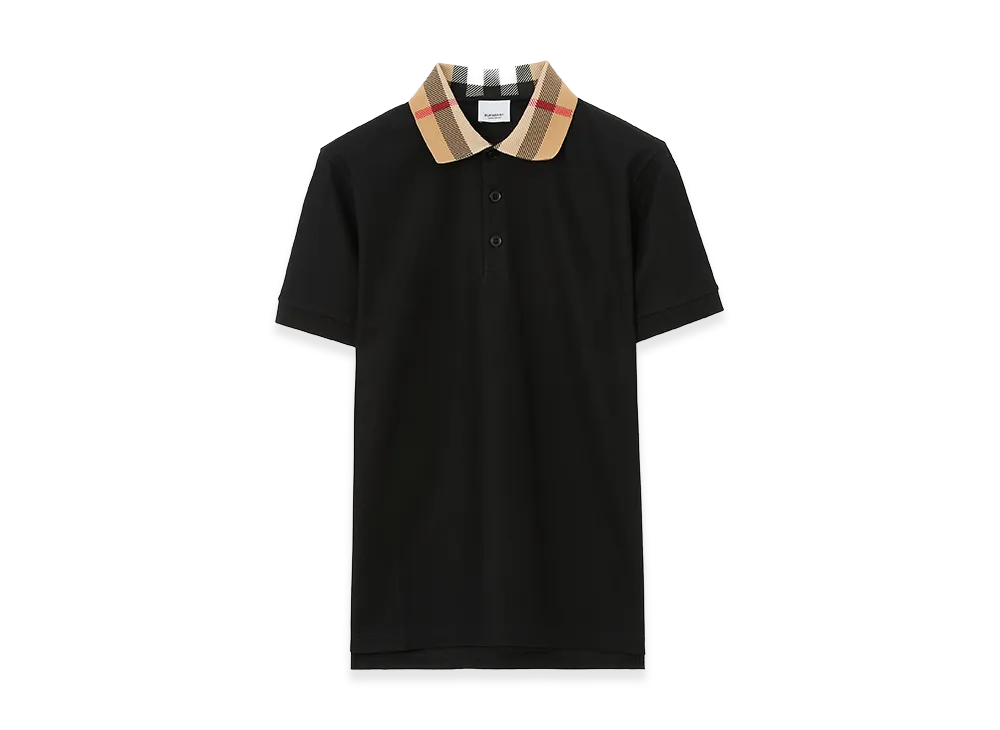 Burberry Cotton Polo Shirt "Black"